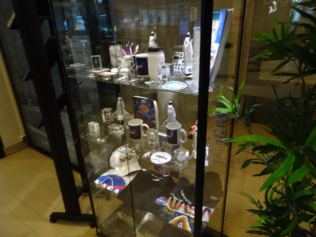 The hotel lobby has lots of space stuff for sale but it's almost all American.