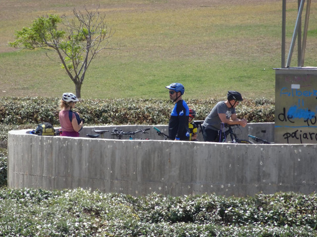 They have managed to get to the middle with bikes.