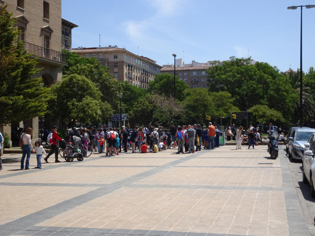 I don't know what this crowd was for.