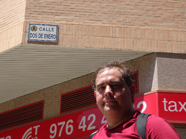 Zaragoza has a uniform style for its street signs so all six of today's six signs will be like this:...