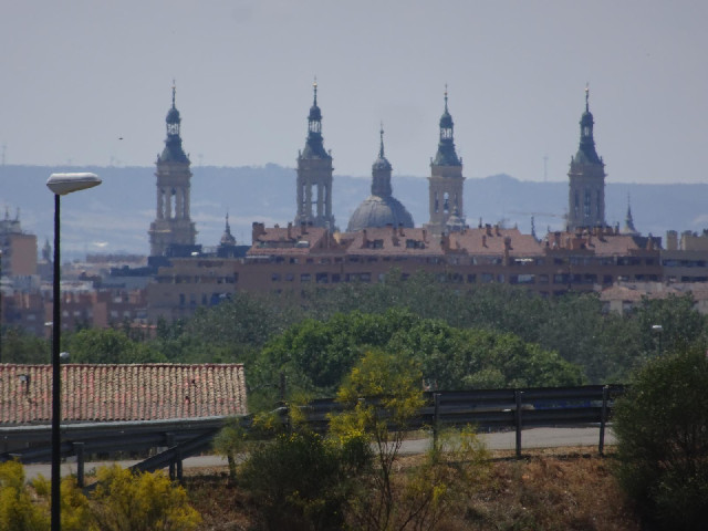Looking back towards the city.