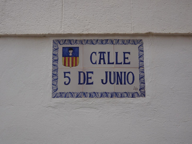 The coat of arms looks hand-painted. Strangely, it's completely different to the one at the other en...