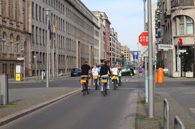 A guided bike tour.