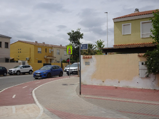 The road on the left is 8th of April Avenue. I'm a little bit worried now because this is where I th...