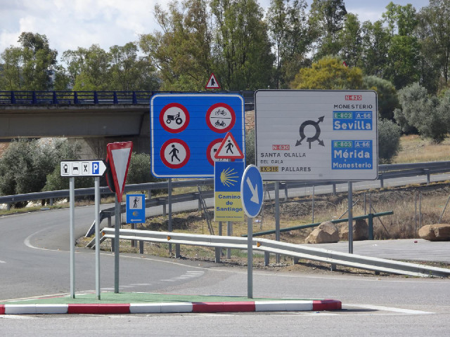 This is the second time today that I've seen signs saying that the Camino de Santiago is crossing my...