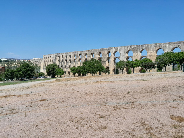 The Amoreira Aqueduct, which was built between 1537 and 1620 to bring water to Elvas.