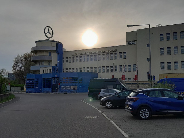 This is where I will be staying tonight. You know I like a round hotel.