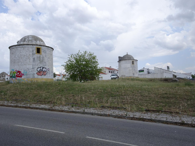 Two towers which I passed on my way to my next road.