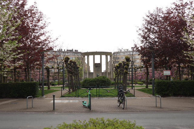 Victorious King Park, with a memorial to Louis Schmidt, who was apparently a Canadian politician.
