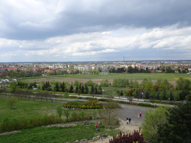 The view from the base of the statue.