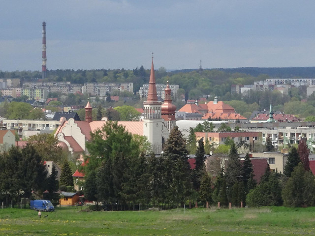 Part of the town of &Sacute;wiebodzin.