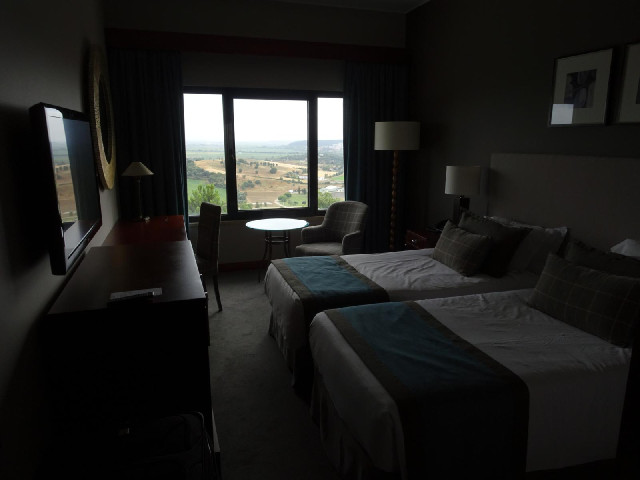 My room for tonight. I paid four pounds extra to be on the side of the building which has the good v...