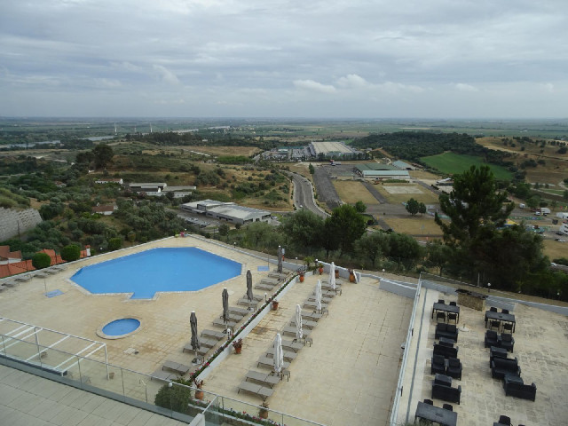 Part of my view. On the left is the River Tagus, which is significantly narrower here than where I s...