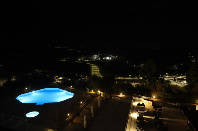 A night-time view.