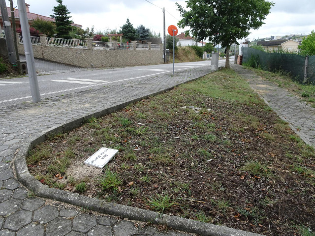 It took me a moment to find the sign because it's fallen off its pole.