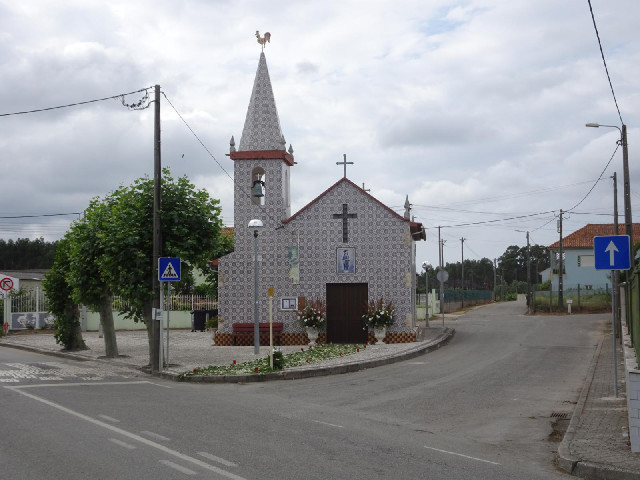 The church is more tiled than I expected. Also, look at that path...