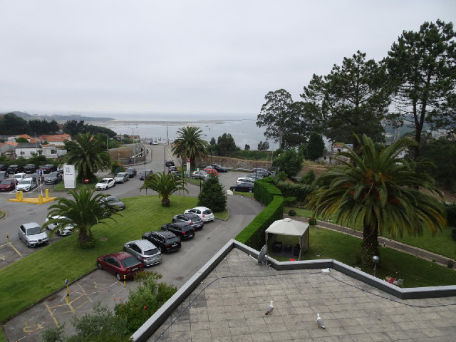 My hotel room has a view of the mouth of the River Douro in Porto. There are three hotels here, all ...