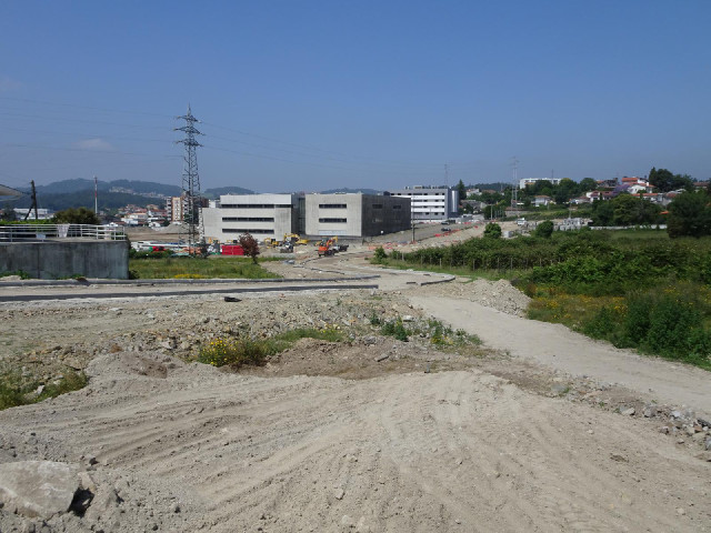 A construction site.