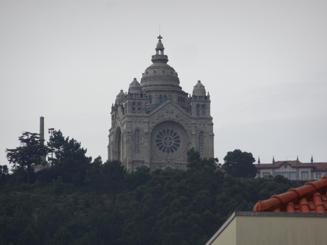 That's the Santa Lucia church overlooking the town.