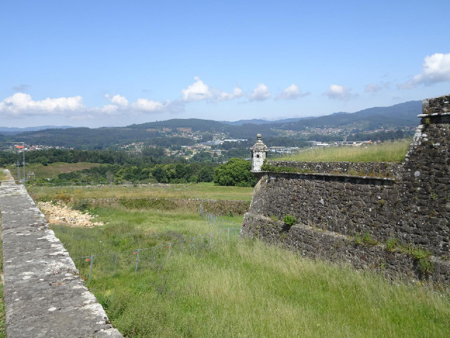 The ditch between the two parts of the fort.