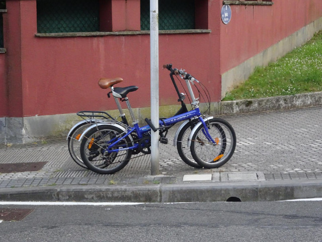 Two other folding bikes.