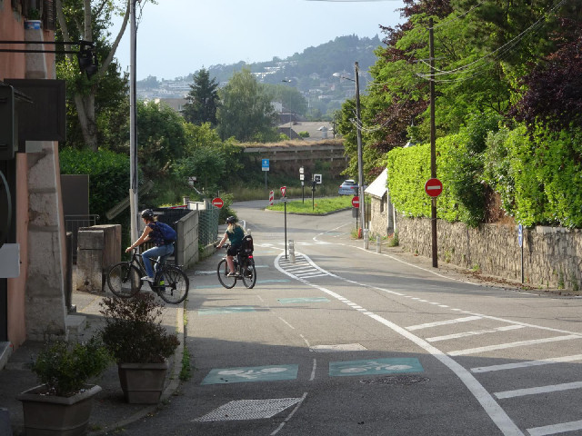The hotel might actually be easier to find by bike than by car. This is long-distance bike route run...