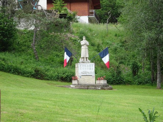 A memorial in Mijoux.