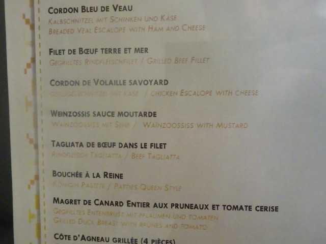 Well thank you for translating "Weinzossis sauce moutarde" as "Wa&iuml;nzoossiss with...