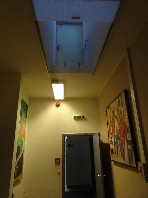 I've somehow got lost on the stairs and I've found a ghost floor.