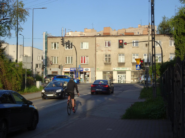 The road up ahead is my next target. It doesn't look like much from here...