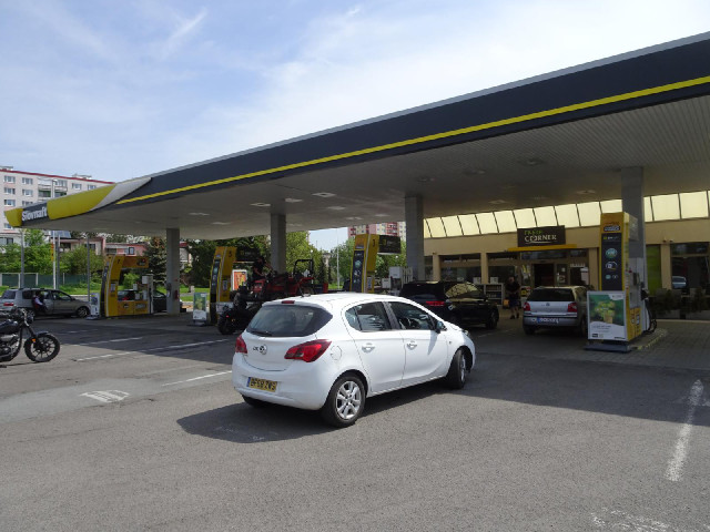 Refuelling for another day's drive.