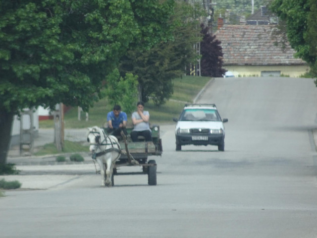 A horse-drawn cart near to 21st March Street. 