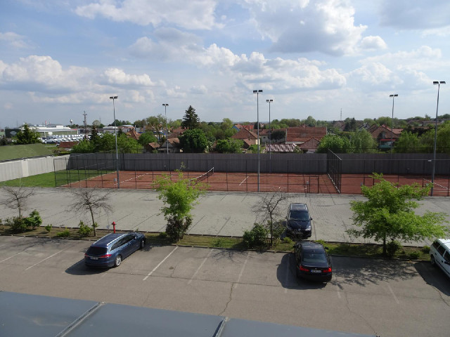 In one direction I can see see tennis courts. And in the other...