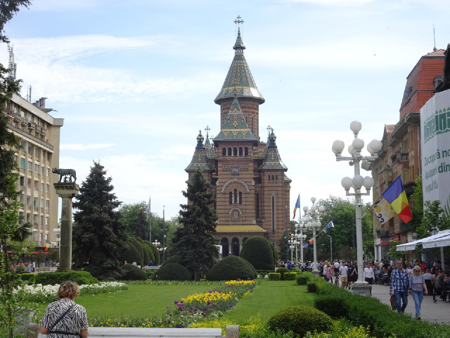 Timi&scedil;oara's Orthadox Cathedral.
