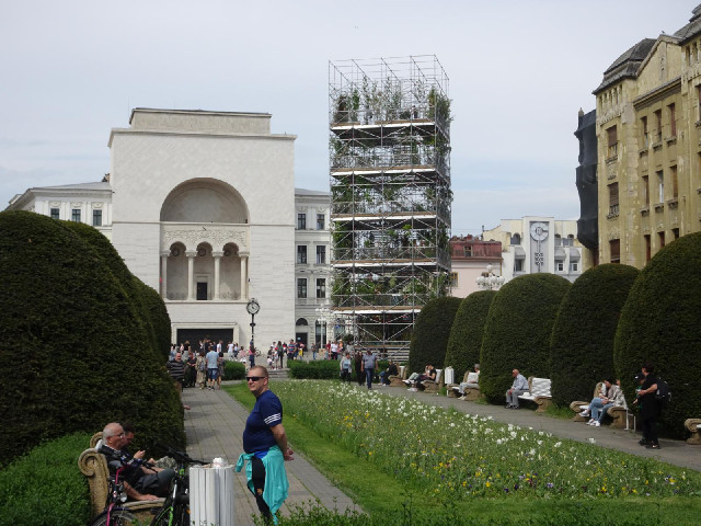 A tower of trees.