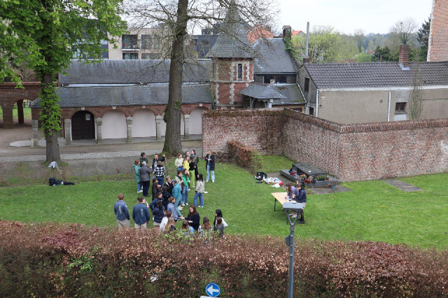 There's something going on at the church opposite my hotel.