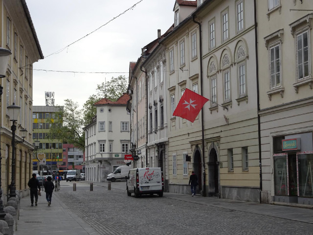 On the right is the embassy of the Sovereign Military Hospitaller Order of Saint John of Jerusalem, ...