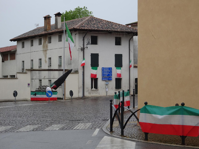 I can't help noticing that there are a lot of flags out, like there were in Poland. I wonder what th...