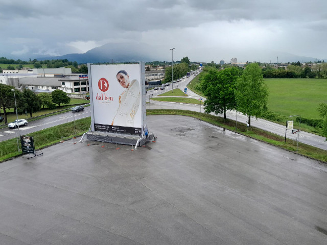 This is the view from my room. The car park is huge.