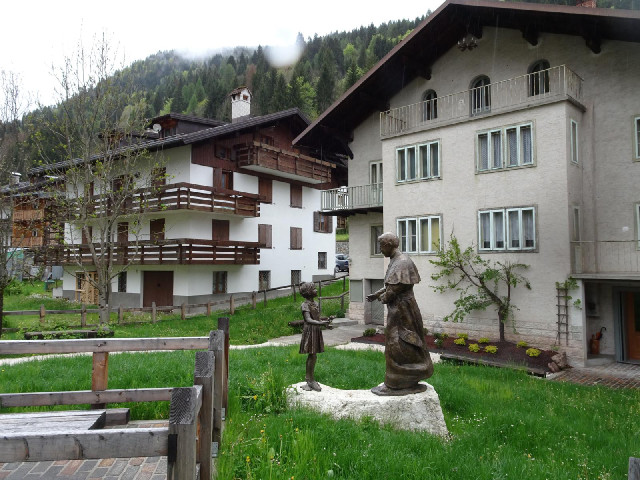 I'm now in the town of Canale d'Agordo, which is the birthplace of Pope John Paul I. The signs indic...