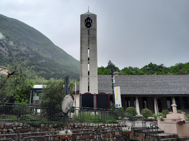 Padergnone has a modern church...