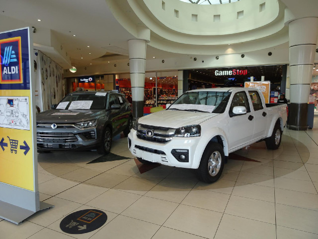 The car on the right is made by a Chinese company called Great Wall. I asked a quiz question about t...