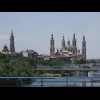 Zaragoza Basilica, with four towers and eleven domes.