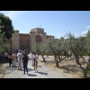 Tourists queueing to enter the Aljafería Palace, which is now the seat of government for the ...