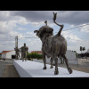 Another statue of bullfighters. Although São Manços is small, it does have its own bul...