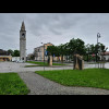 It's quite common in Northern Italy for a bell tower to be separate from its church. Here they are o...