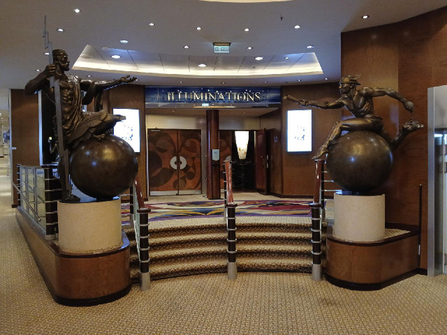 The entrance to the cinema...