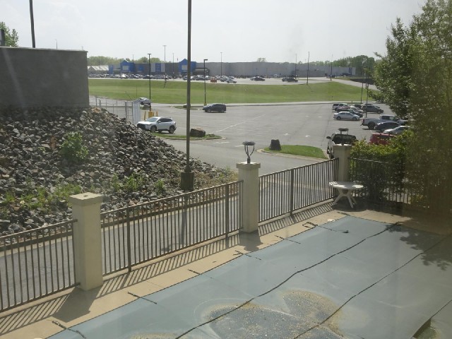 The view from my room towards Wal-Mart. 