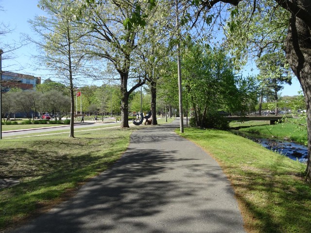 The grounds of the University of Arkansas Little Rock.