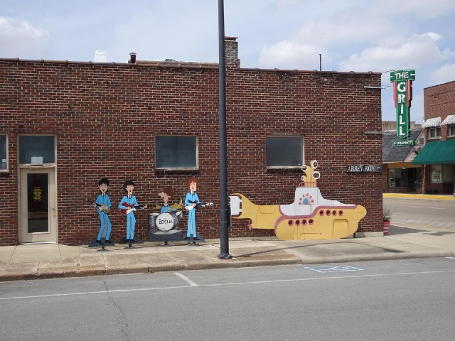 Apparently the Beatles did stop off in Walnut Ridge during their first North american tour in 1964.